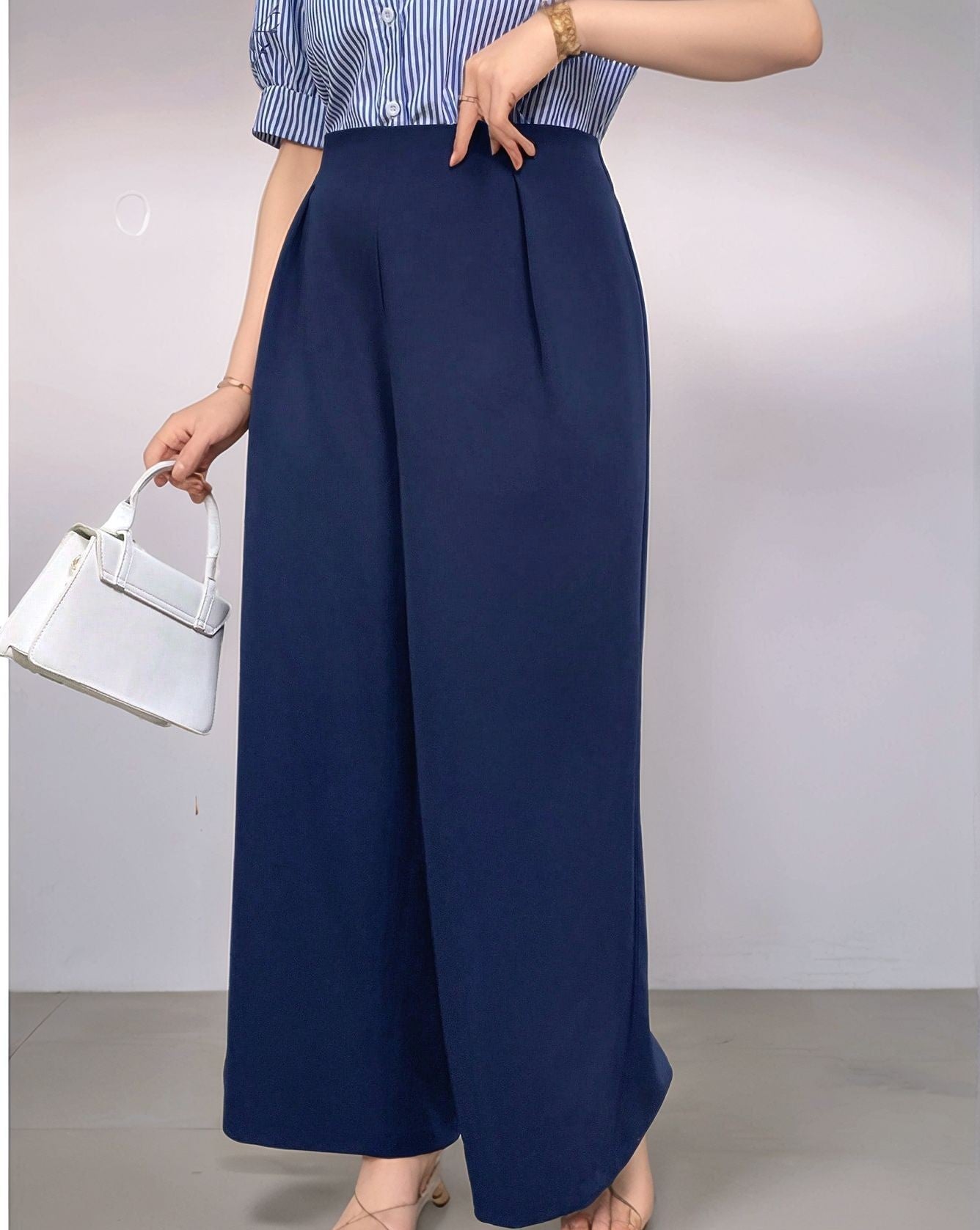 Women’s Elegant Wide-Leg Trousers | Casual High-Waist Straight Pants
