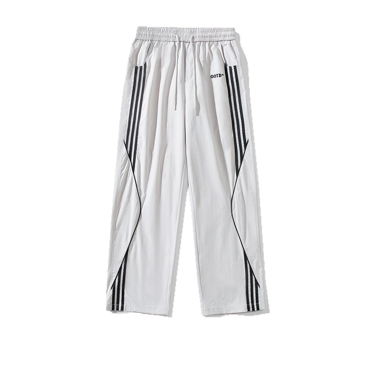 Ice-Silk Straight Techwear Track Pants