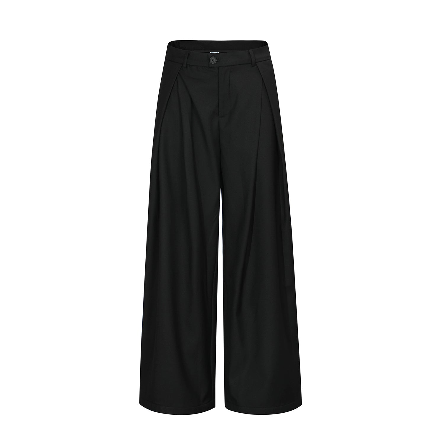 Men’s Pleated Loose-Fit Straight Trousers | Summer Non-Ironing Wide-Leg Pants